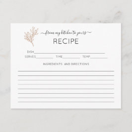 Informações Cartão de Receita de Chá de panela Verde desenhado