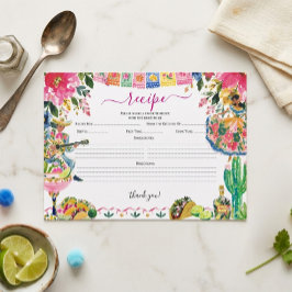 Informações Cartão de Receita de Noiva Pretty Fiesta