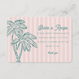 Informações Cartão de Receita Pastel da Praia de Pink Palm Spr