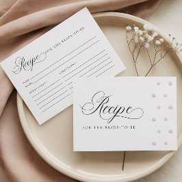 Informações Cartão de Receita Pérolas para a Noiva