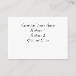 Informações Cartão de recepção