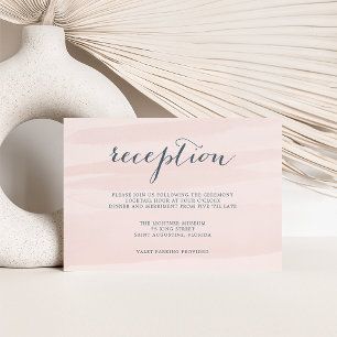 Informações Cartão de Recepção Chiffon Watercolor   Blush