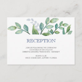 Informações Cartão de Recepção de Casamento GREENERY
