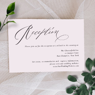 Informações Cartão de Recepção de Casamento Jane Simples Minim