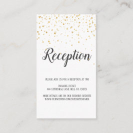 Informações Cartão de Recepção de casamento para Caligrafia Co