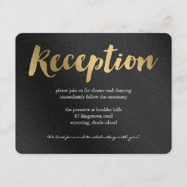 Informações Cartão de Recepção de Casamento Shining Promise