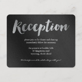 Informações Cartão de Recepção de Casamento Shining Promise