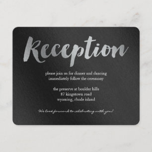 Informações Cartão de Recepção de Casamento Shining Promise