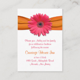 Informações Cartão de Recepção de Gerber Daisy Bat Mitzvah Ros