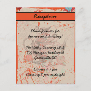 Informações Cartão de Recepção Fantasia de Chaleira Grunge