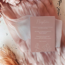 Cartão de Recepção Terracotta | Boho Design de Des