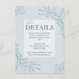 Informações Cartão de recinto com detalhes de flores silvestre