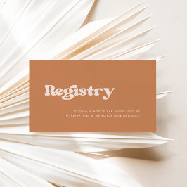 Informações cartão de registro de casamento de açúcar castanho