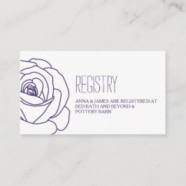 Informações Cartão de Registro de Casamento de Contorno de Ros