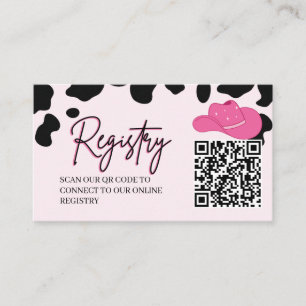 Informações Cartão de Registro do Código QR Rosa do Último Rod
