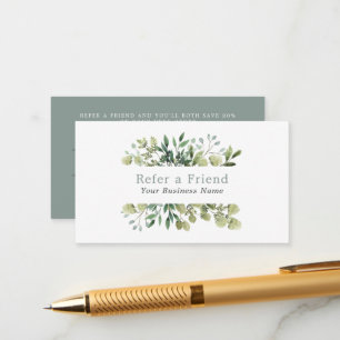 Informações Cartão de Remessa com Quadro Floral