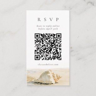 Informações Cartão de Resposta de Casamento Código QR da Costa