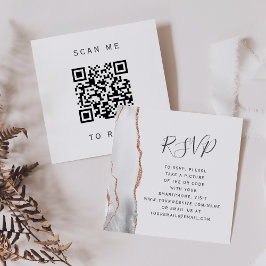 Informações Cartão de Resposta de Casamento com Código QR em C