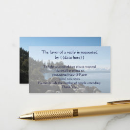 Informações Cartão de Resposta de Casamento do Lago Tahoe