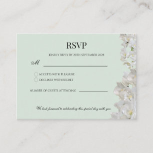 Informações Cartão de Resposta de Casamento Elegant Flora
