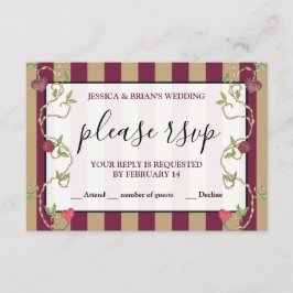 Informações Cartão de Resposta de Enclausura Gótico