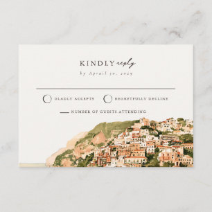 Informações Cartão de Resposta Positano Costa Amalfi Itália