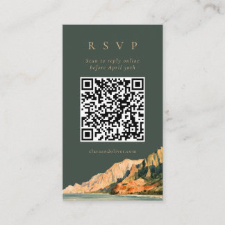 Informações Cartão de Resposta QR Code para Casamento na Praia
