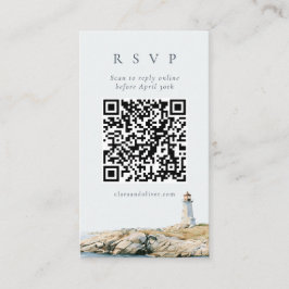Informações Cartão de Resposta QR para Casamento no Farol com 