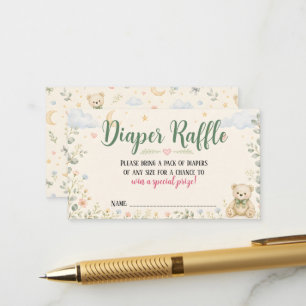 Informações Cartão de Rifa de Fraldas Blue Skies & Butterflies