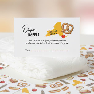 Informações Cartão de Rifa de Fraldas do Ícone de Pretzel Cult
