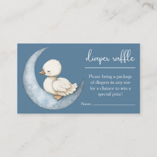 Informações Cartão de Rifa de Fraldas Little Goose Chá de Bebê