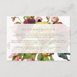 Informações Cartão de Rosa de Casamento do Jardim Inglês