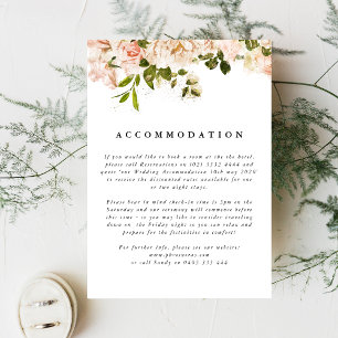 Informações Cartão de Rosa Romance Elegante para Casamento