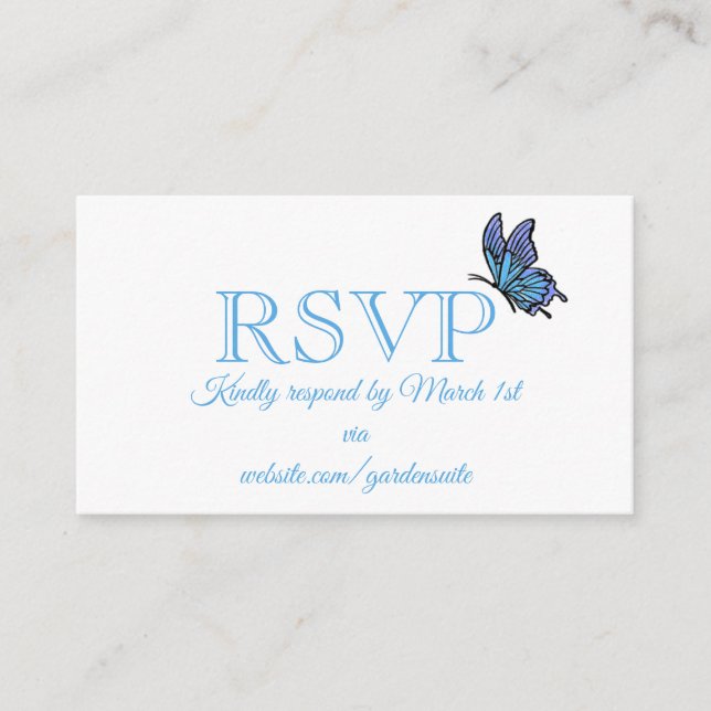 Informações Cartão de RSVP (Frente)