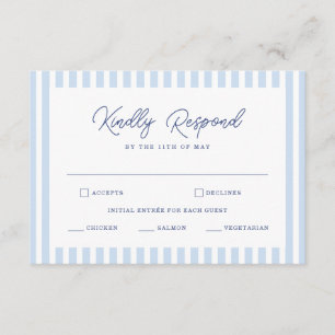 Informações Cartão de RSVP de Casamento Minimalista Listra Cab
