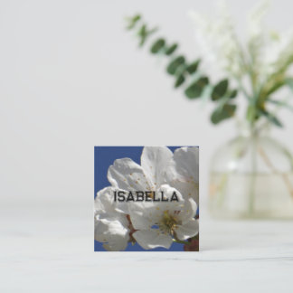 Informações Cartão de saudação da Flor Branca e Bonita