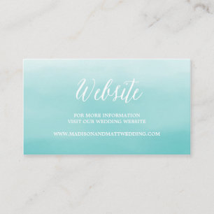 Informações Cartão de Site de Casamento à Beira-Mar