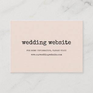 Informações Cartão de site de casamento de máquina de escrever