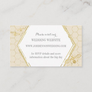 Informações Cartão de Site Personalizado Dourado para Creme de