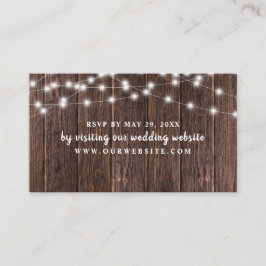 Informações Cartão de sítio RSVP de casamento