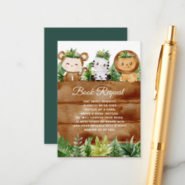 Informações cartão de solicitação de livro curinga de um safar