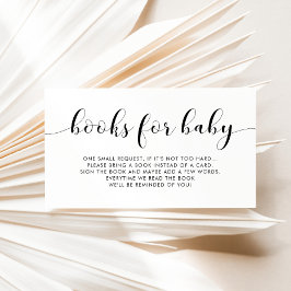 Informações Cartão de solicitação de livro do chá de fraldas e