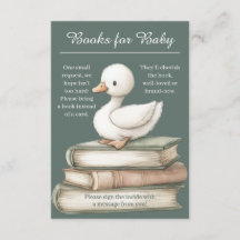 Cartão de Solicitação de Livro Little Goose | Baby