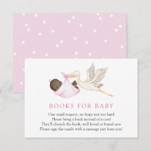 Informações Cartão de solicitação de livro para bebê Pink Stor