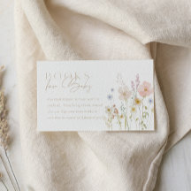 Cartão de Solicitação de Livro para Chá de Bebê Ba