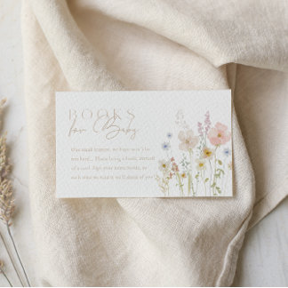 Informações Cartão de Solicitação de Livro para Chá de Bebê Ba