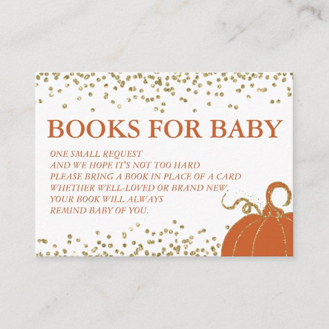 Informações Cartão de Solicitação de Livro para Chás de Bebê d (Frente)