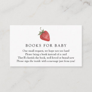 Informações Cartão de Solicitação de Livros para Bebê Morango