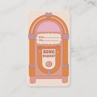 Informações Cartão de Solicitação de Música Boho Terracotta Ju