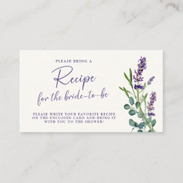 Informações Cartão de Solicitação de Receita de Chá de Noiva F